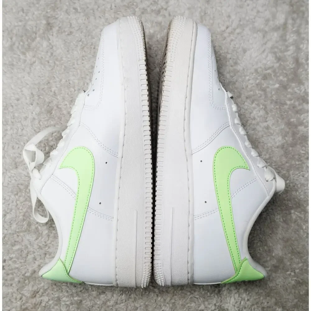Nike Air Force 1 07 Next Nature White Lime Blast Sneakers Womens 9.5 DD8959-114